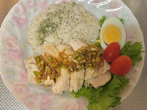 *ナンプラー無しカオマンガイ*